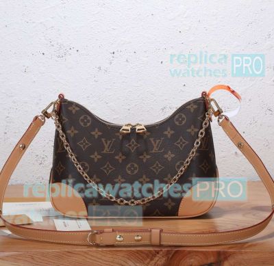 Copy L---V Brown Monogram Versatile Boulogne Handbag M45832 